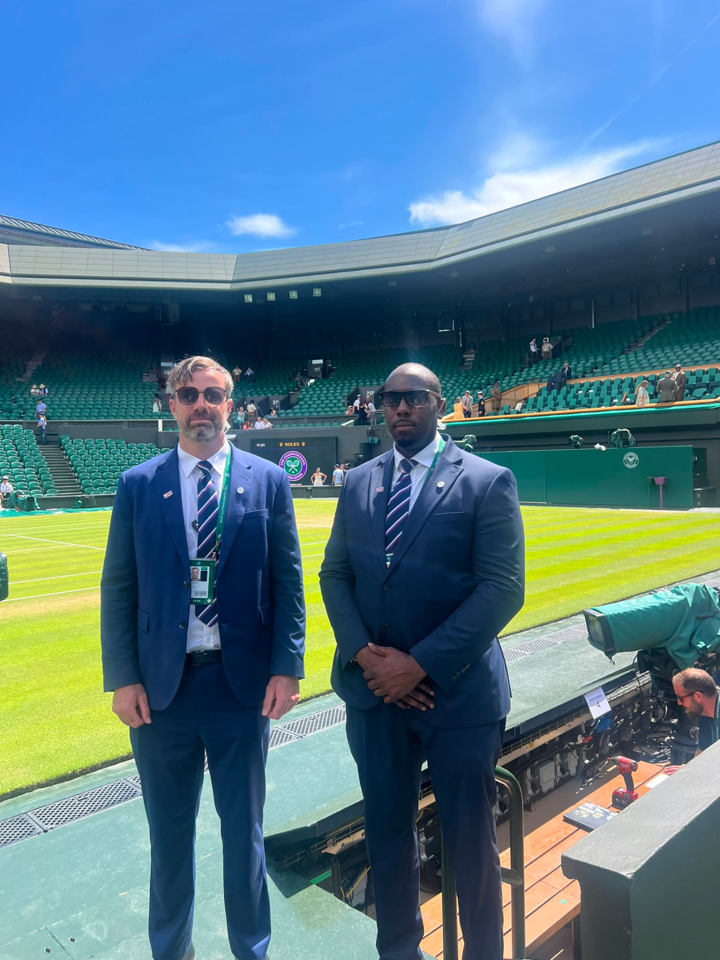 OnPoint close protection officers at a major tennis championship